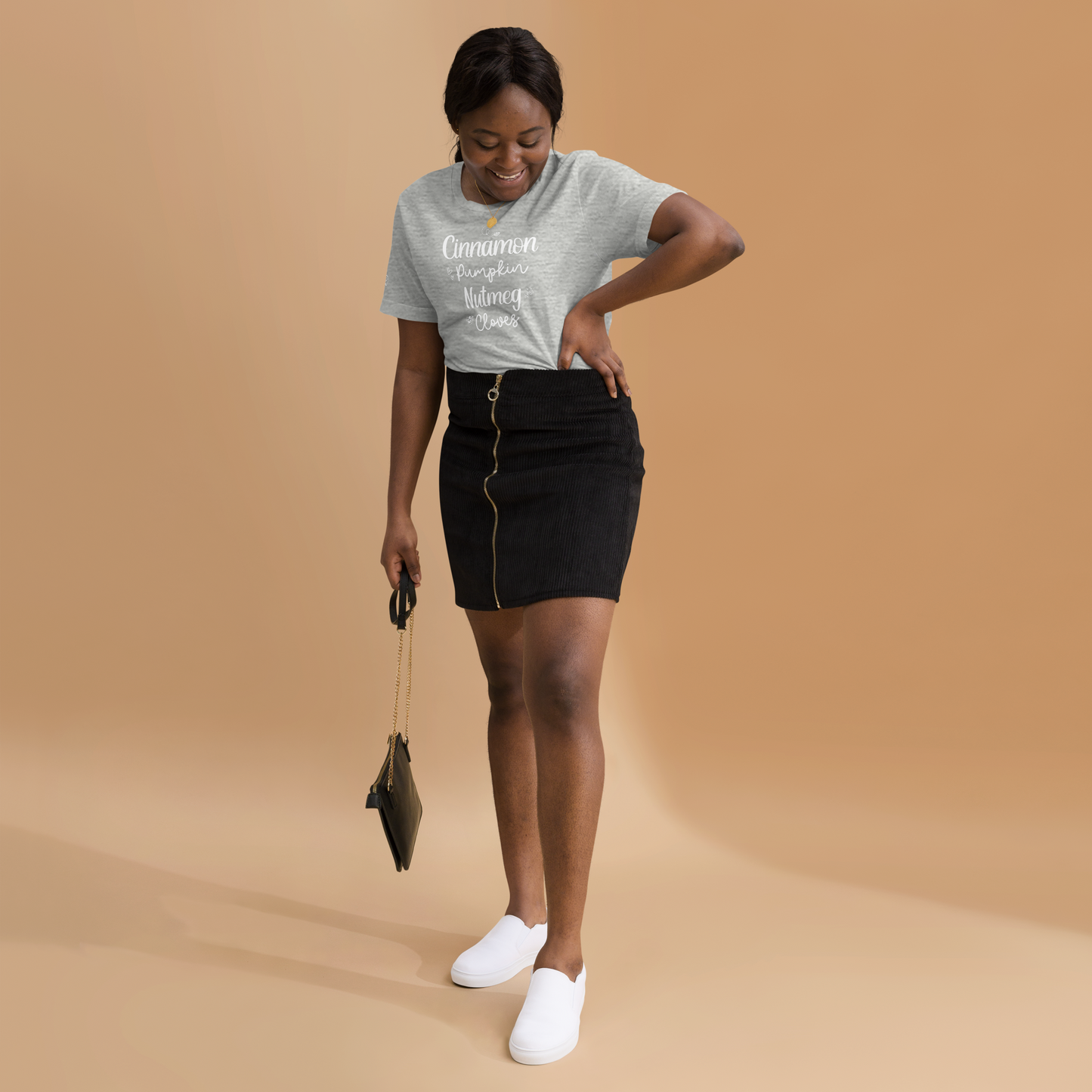 Fall - Cinnamon, Pumpkin, Nutmeg, Cloves - Fun T-shirt by Louise Lux