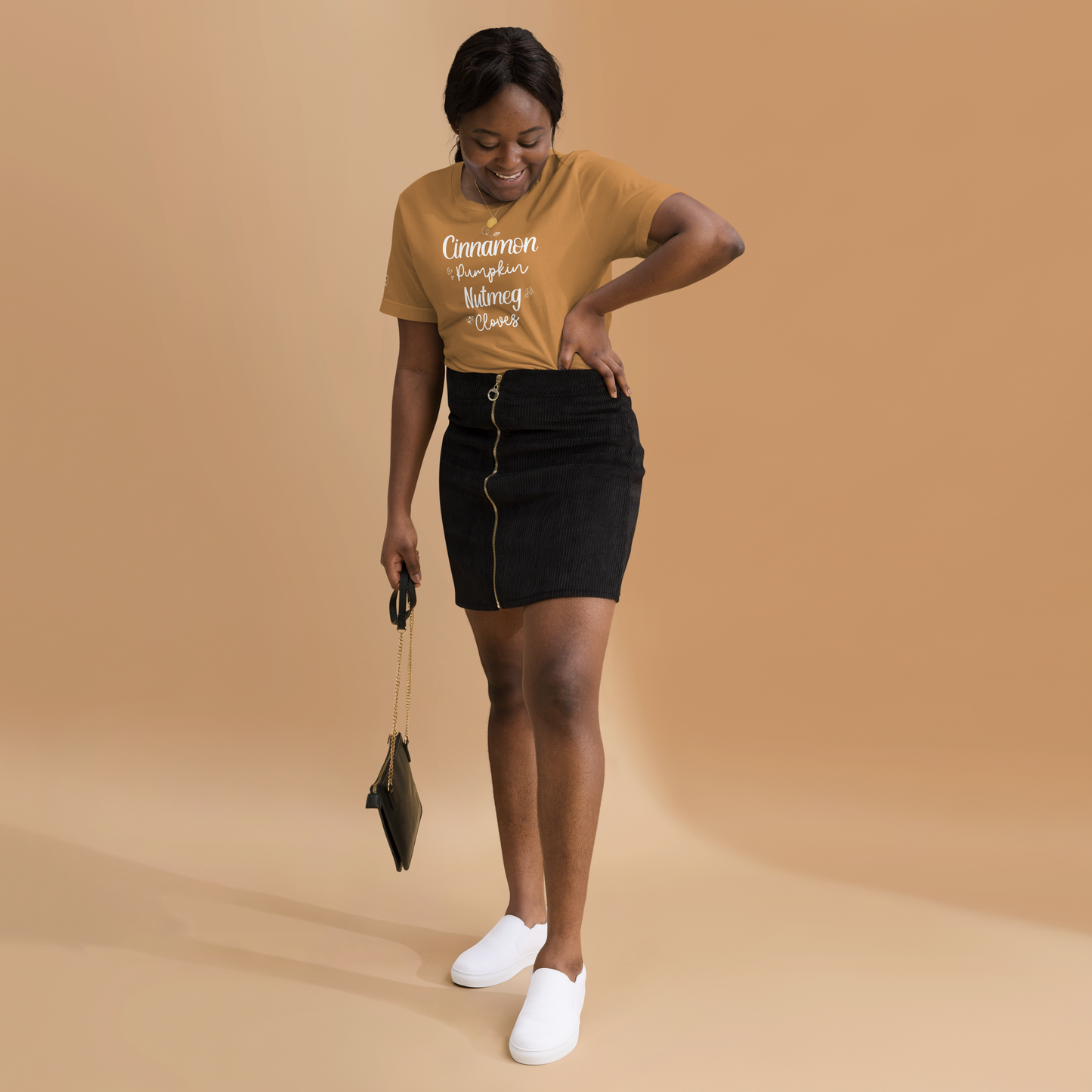 Fall - Cinnamon, Pumpkin, Nutmeg, Cloves - Fun T-shirt by Louise Lux