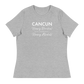 Women's - CANCUN - Hooray Beaches! BOO Seaweed! Hooray Alcohol! - Funny T-Shirt