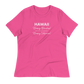 Women's - HAWAII - Hooray Beaches! Boo Riptides! Hooray Volcanos! Funny T-Shirt