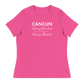 Women's - CANCUN - Hooray Beaches! BOO Seaweed! Hooray Alcohol! - Funny T-Shirt