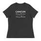 Women's - CANCUN - Hooray Beaches! BOO Seaweed! Hooray Alcohol! - Funny T-Shirt