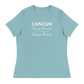 Women's - CANCUN - Hooray Beaches! BOO Seaweed! Hooray Alcohol! - Funny T-Shirt