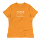 Women's - HAWAII - Hooray Beaches! Boo Riptides! Hooray Volcanos! Funny T-Shirt