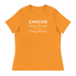 Women's - CANCUN - Hooray Beaches! BOO Seaweed! Hooray Alcohol! - Funny T-Shirt