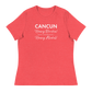 Women's - CANCUN - Hooray Beaches! BOO Seaweed! Hooray Alcohol! - Funny T-Shirt