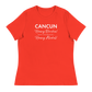 Women's - CANCUN - Hooray Beaches! BOO Seaweed! Hooray Alcohol! - Funny T-Shirt